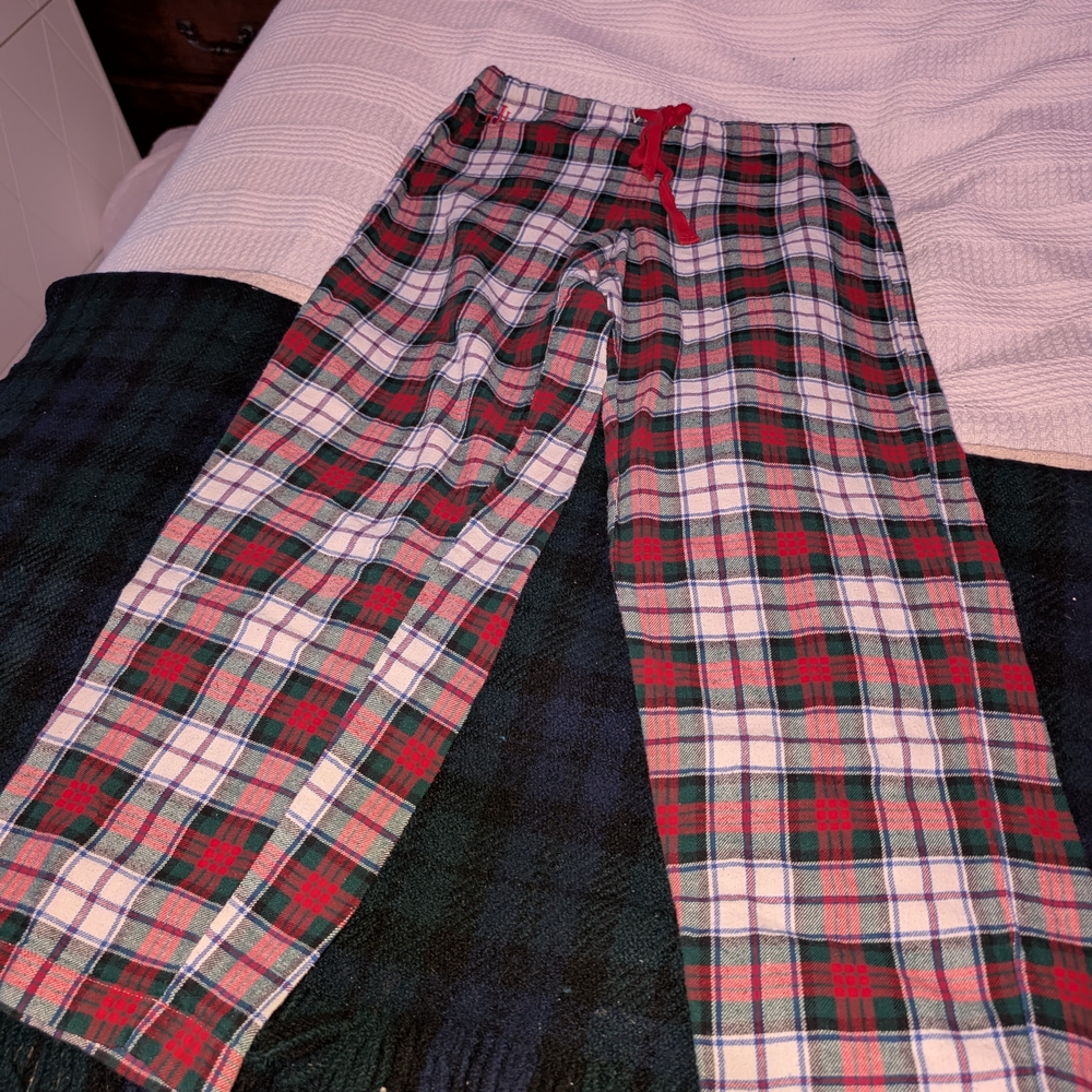 Lauren Ralph Lauren Red and Green Plaid PJ Pants